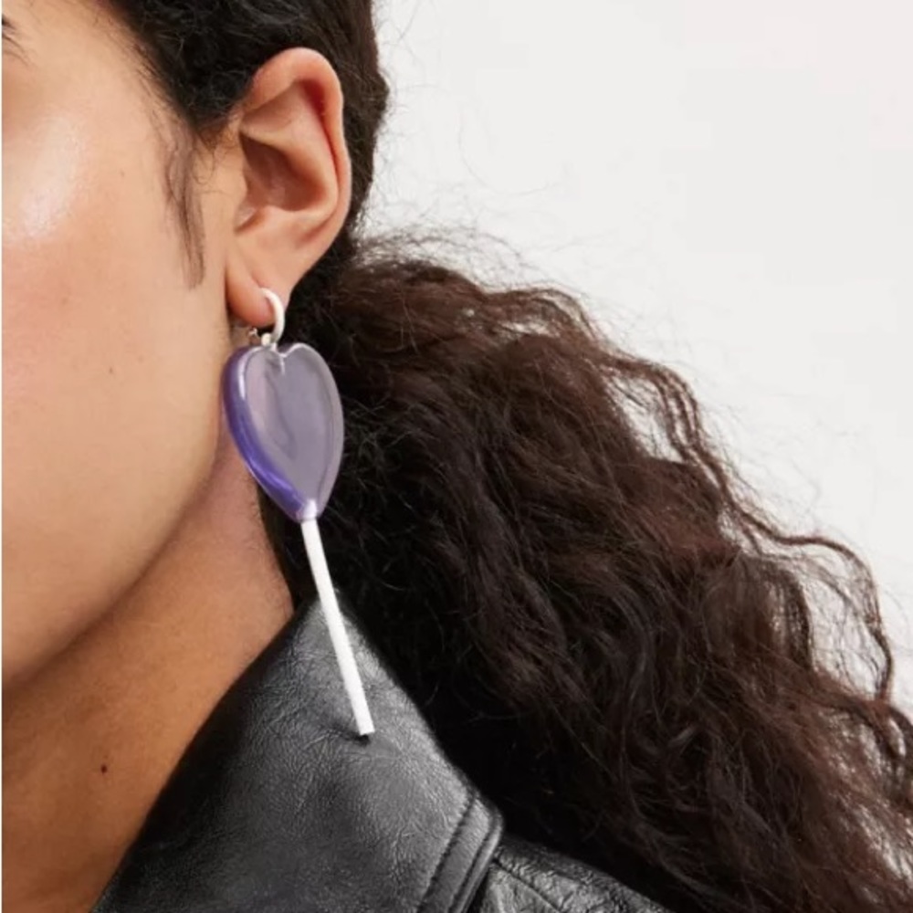 COACH Heart Lollipop Earrings - Picture 3 of 8